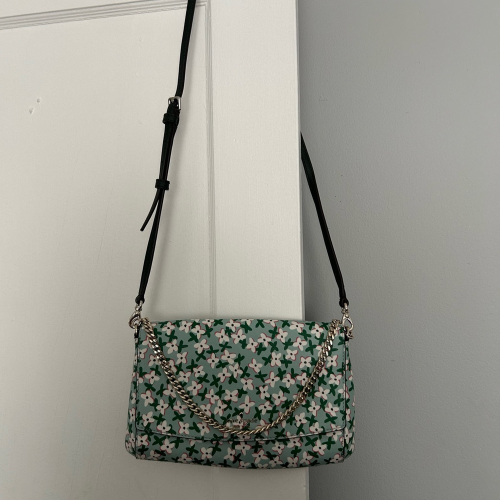Kate Spade Floral Green Crossbody Bag